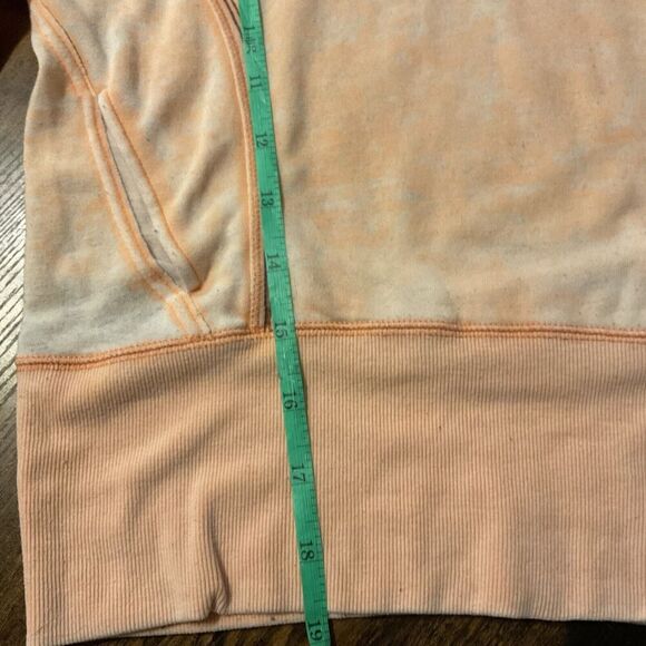 Fox Pullover Hoodie‎ Womens Sz M Light Orange Y2K Racing Moto Logo Burnout - Picture 11 of 13